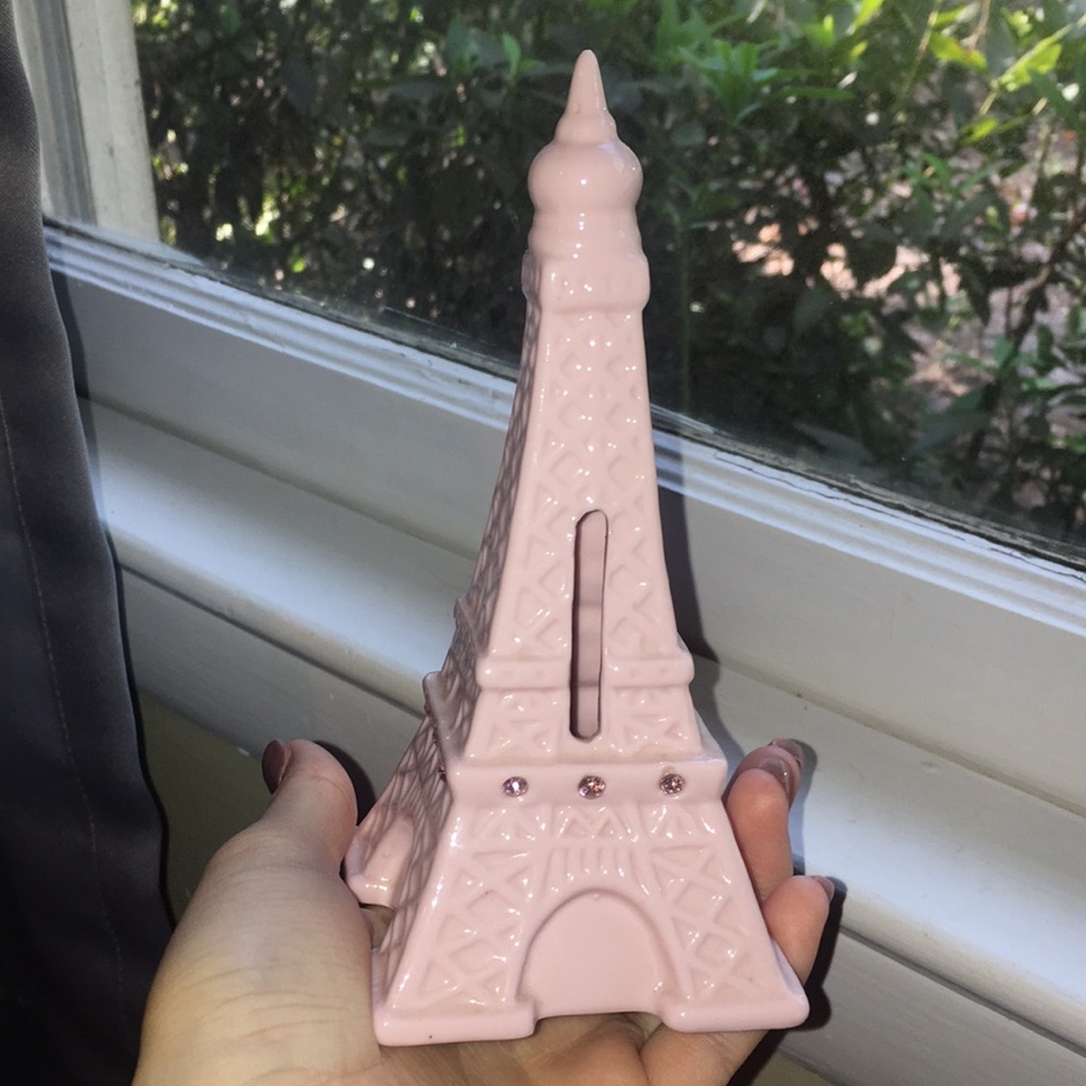 Pink Eiffel Tower Bank